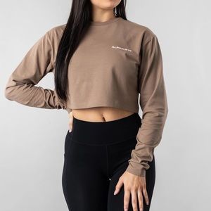 Alphalete oversized crop top- cargo